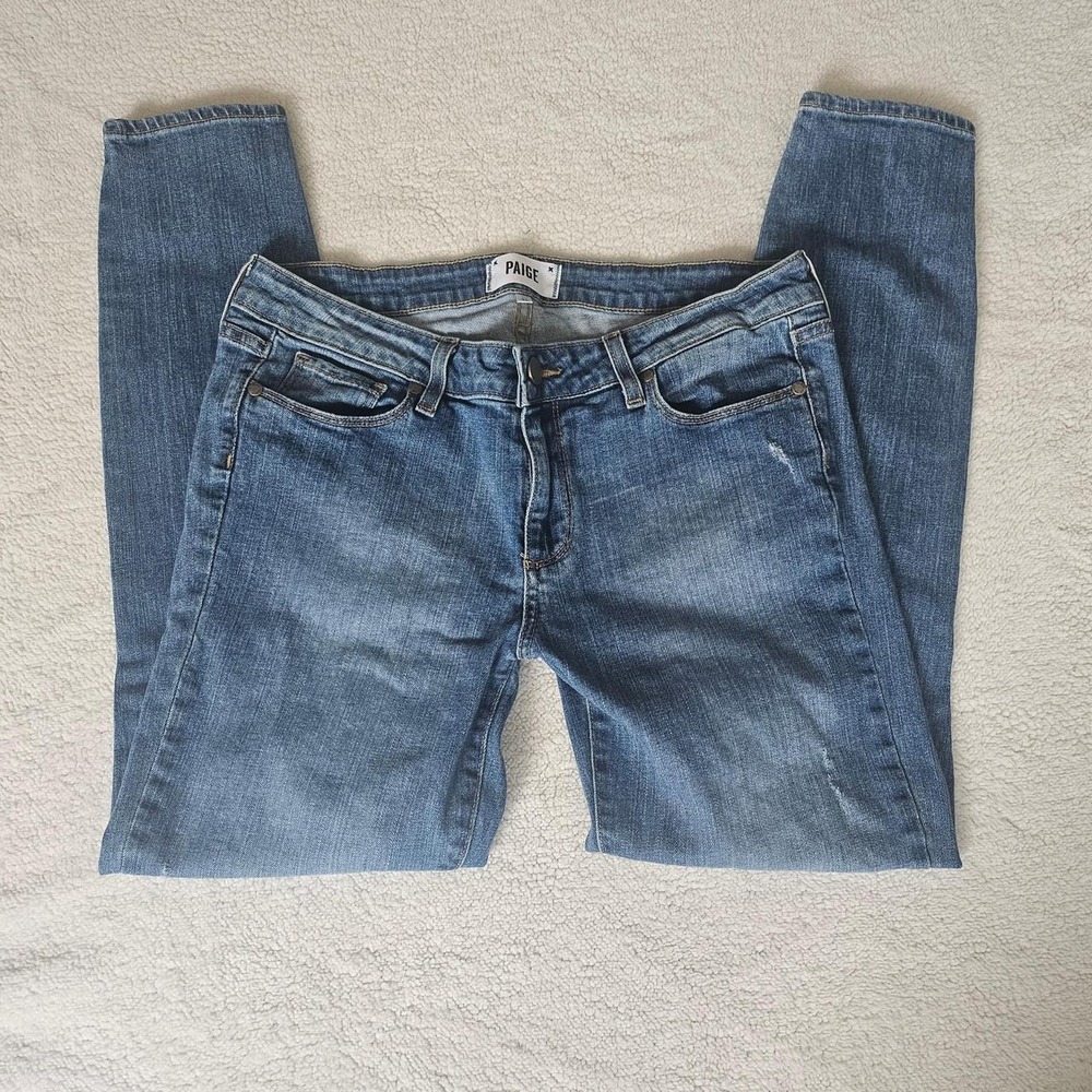 Paige Verdugo low rise blue jeans